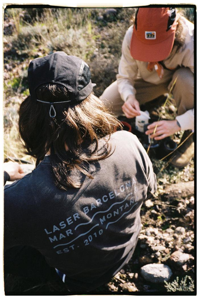 Laser Barcelona BORNE LONGSLEEVE TEE FADED BLACK