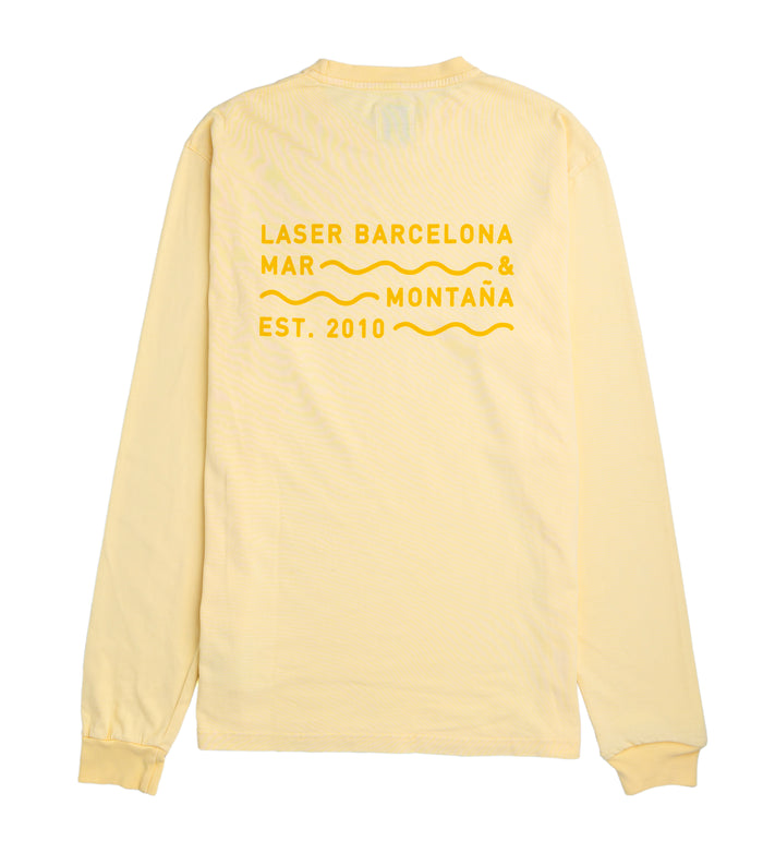 laser barcelona BORNE LONGSLEEVE TEE SUN FADED