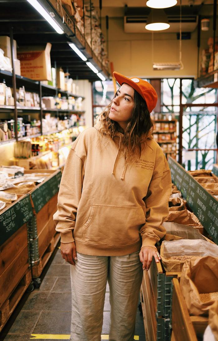 Laser Barcelona BORNE OVERSIZE HOODIE FADED SAND