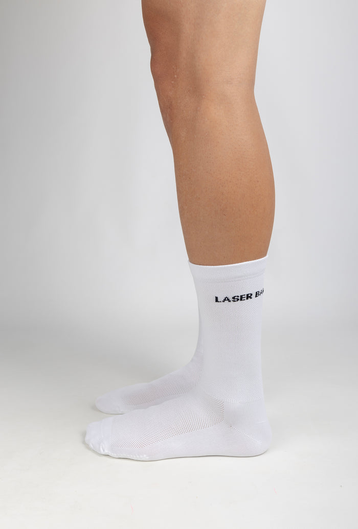 Laser Barcelona BORNE PERFORMANCE SOCKS WHITE