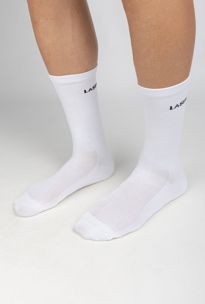 Laser Barcelona BORNE PERFORMANCE SOCKS WHITE