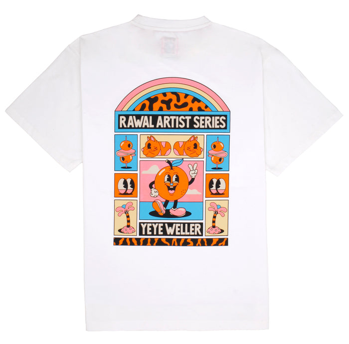 laser barcelona LASER BY YEYE WELLER TEE WHITE