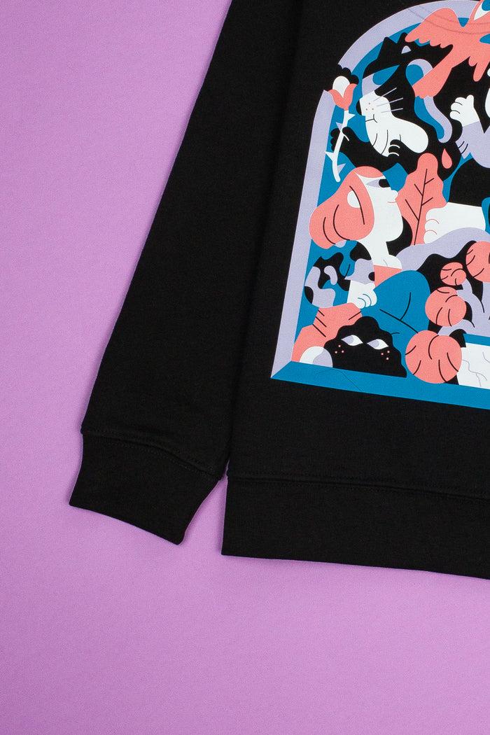 Laser Barcelona LASER KIDS BY HEDOF CREWNECK BLACK