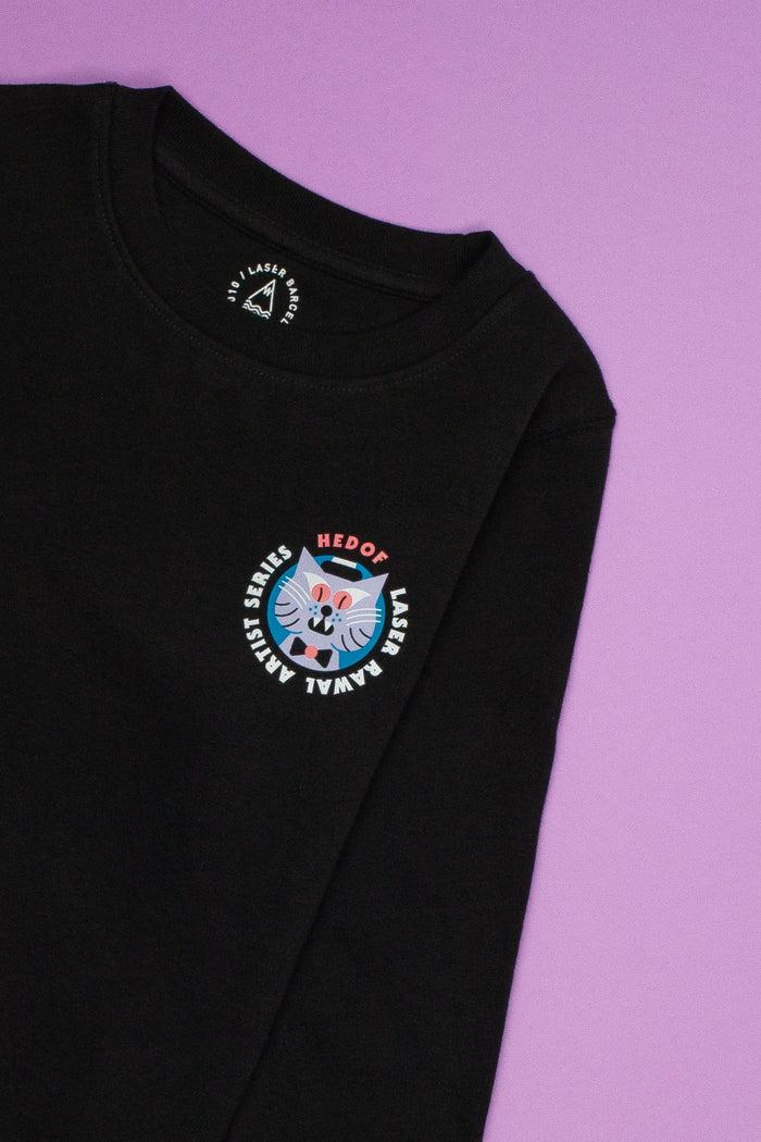 Laser Barcelona LASER KIDS BY HEDOF CREWNECK BLACK