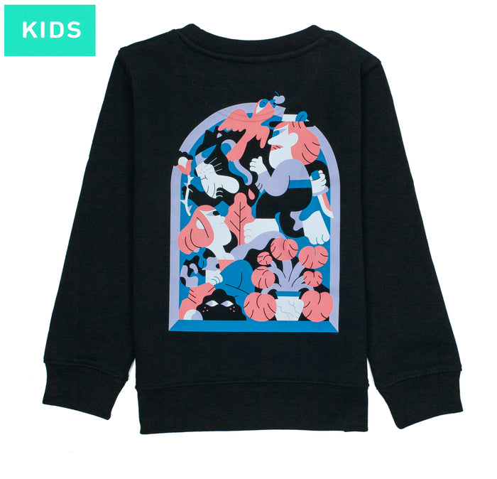 laser barcelona LASER KIDS BY HEDOF CREWNECK BLACK
