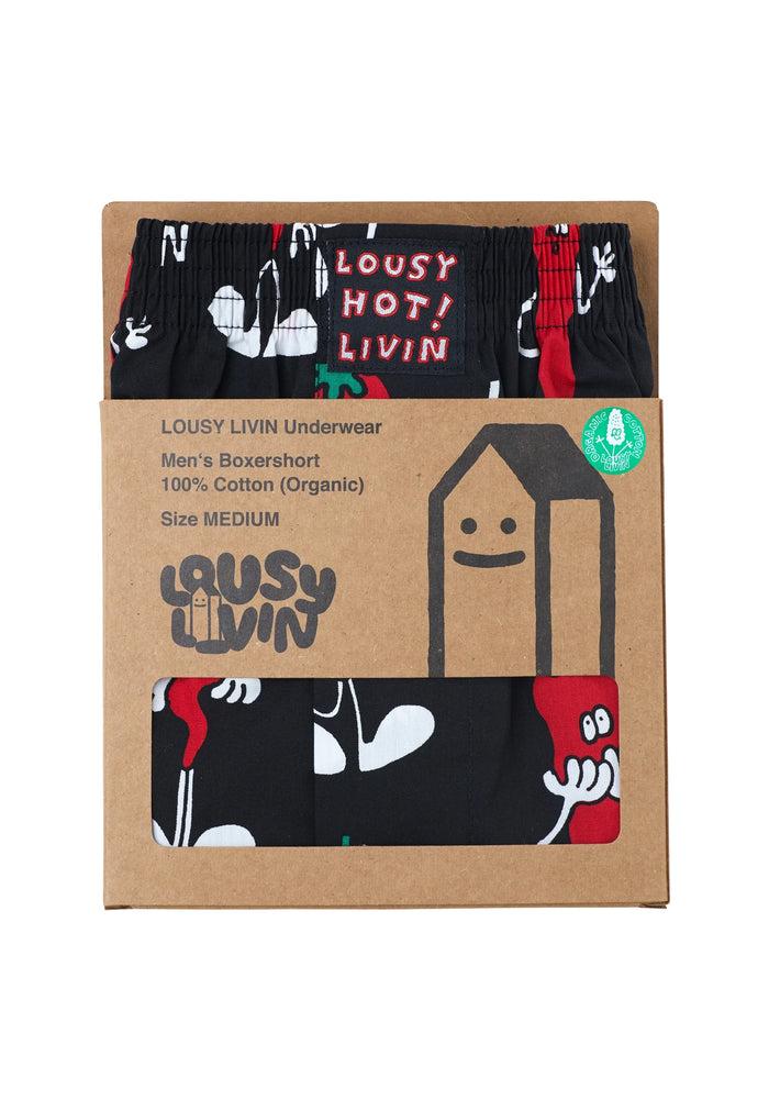 Laser Barcelona LOUSY LIVIN BOXERS CHILLI BLACK
