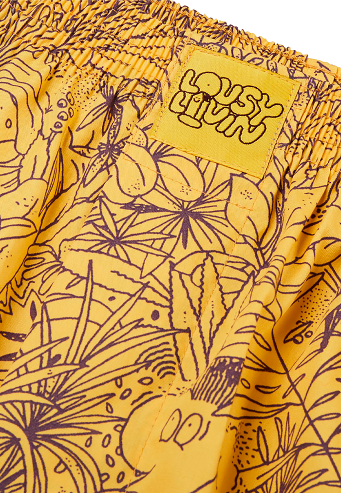 Laser Barcelona LOUSY LIVIN BOXERS TROPICAL YELLOW