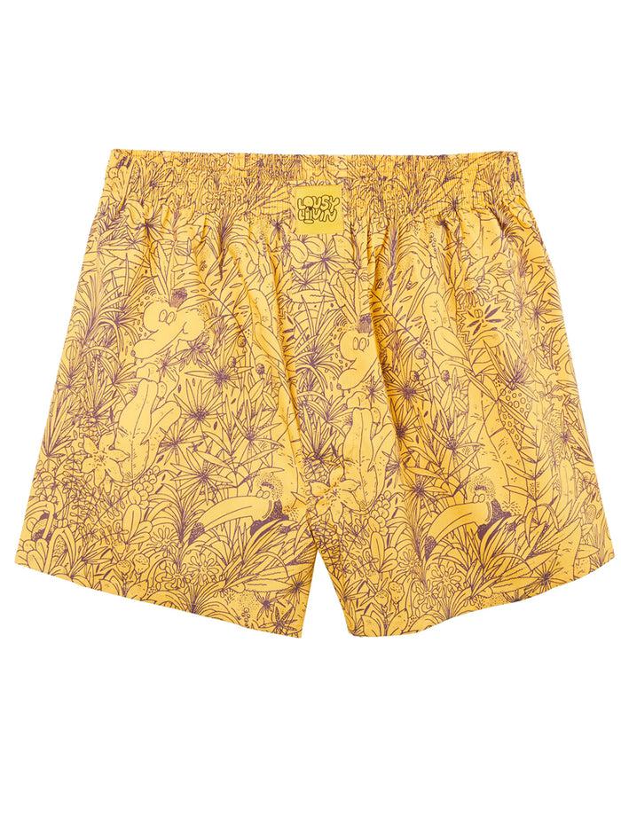 laser barcelona LOUSY LIVIN BOXERS TROPICAL YELLOW