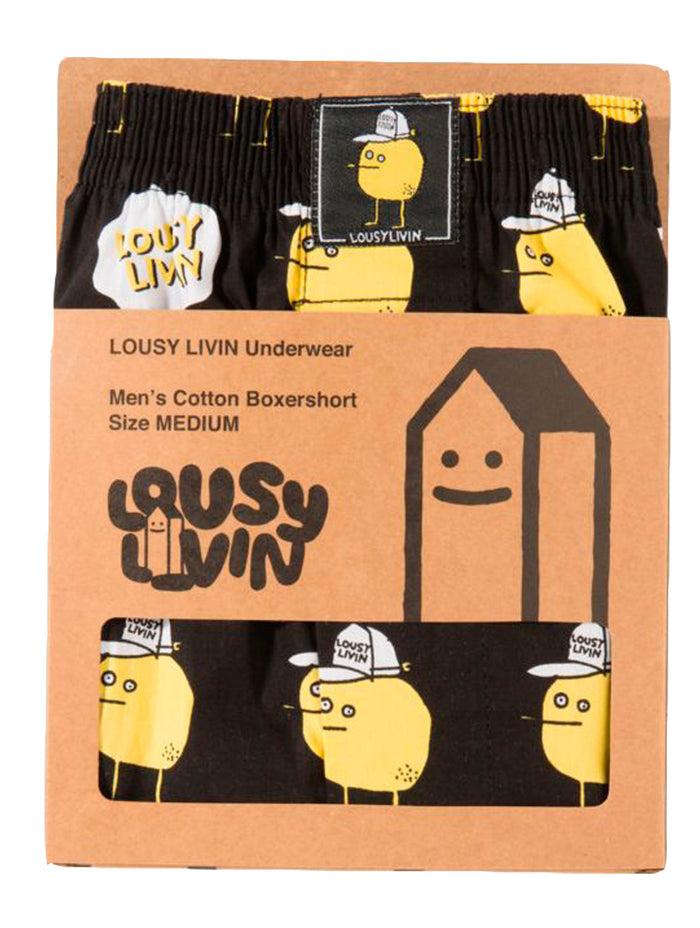 Laser Barcelona LOUSY LIVIN BOXERS ZITRONE BLACK