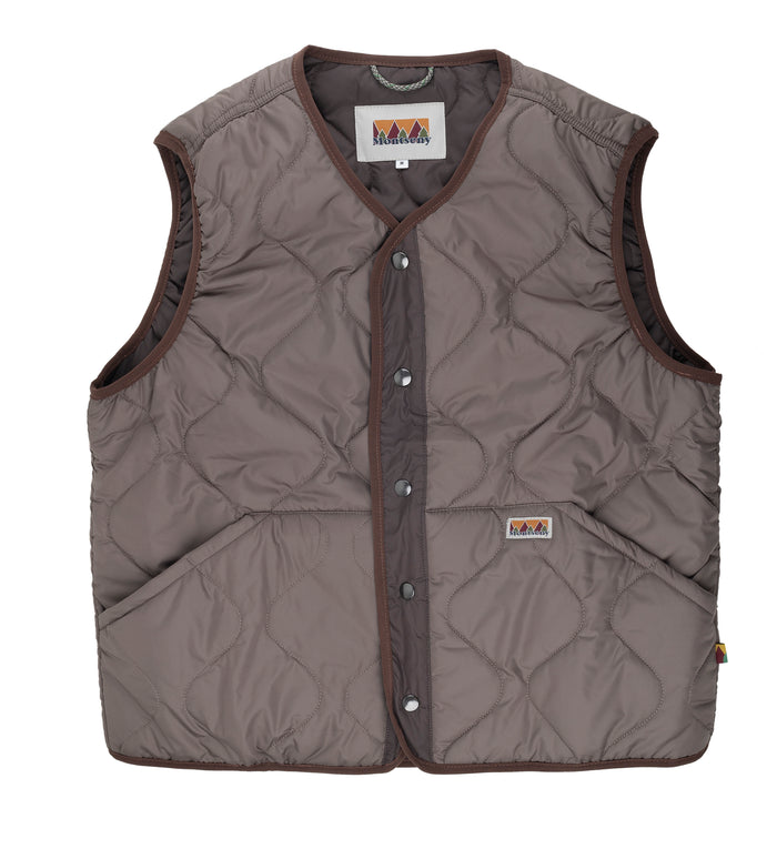 laser barcelona MONTSENY PADDED VEST TAUPE