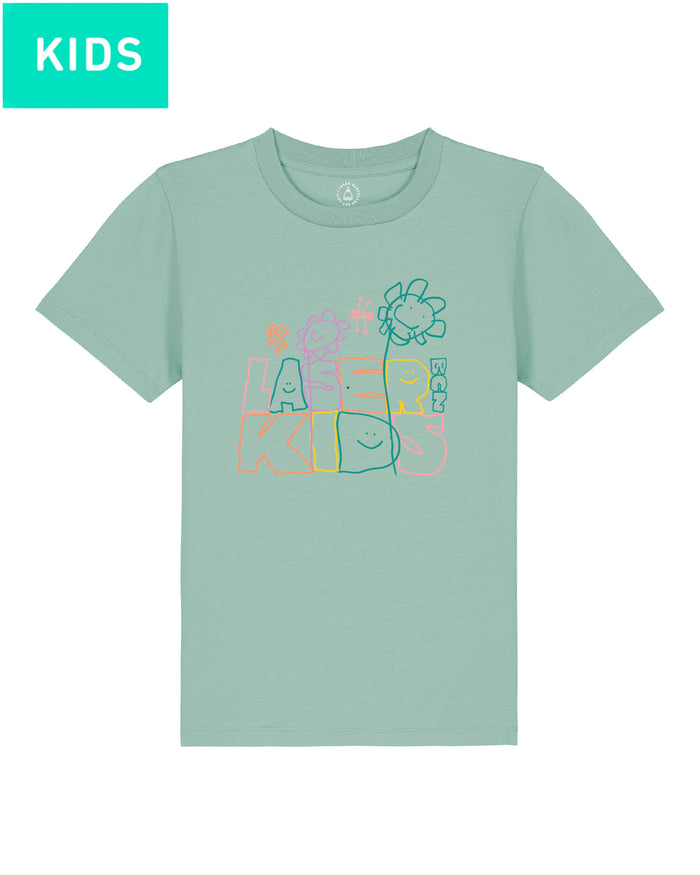 laser barcelona OLIVIA TEE KIDS SEAFOAM