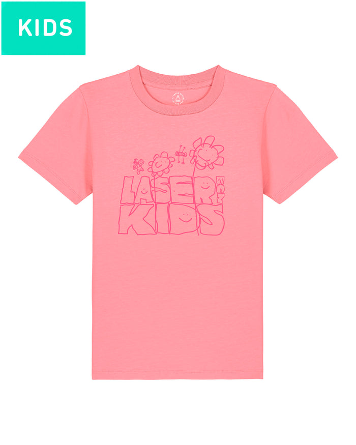 laser barcelona OLIVIA TEE KIDS STRAWBERRY PINK