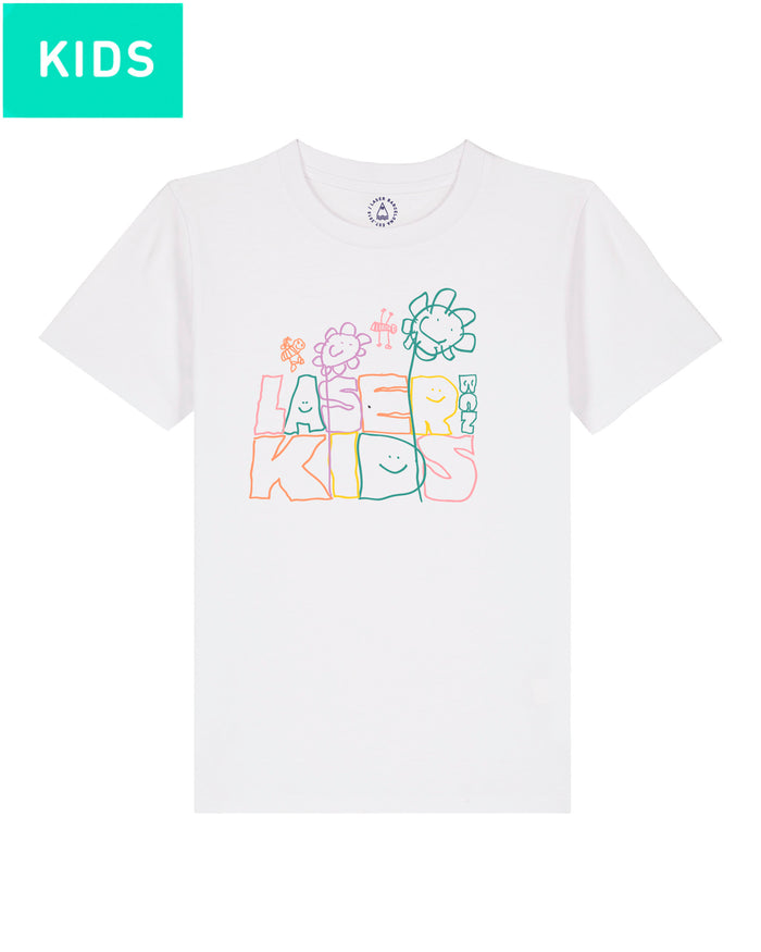 laser barcelona OLIVIA TEE KIDS WHITE