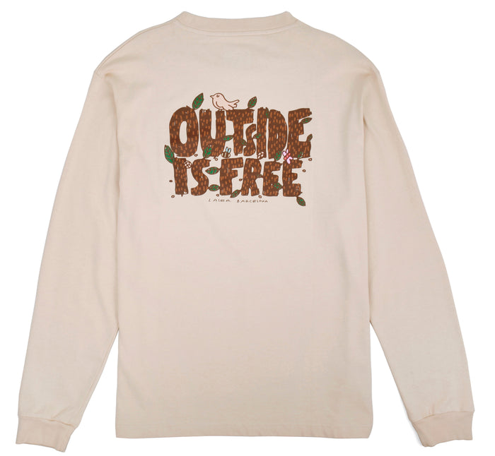 laser barcelona OUTSIDE IS FREE LONGSLEEVE ATLAS