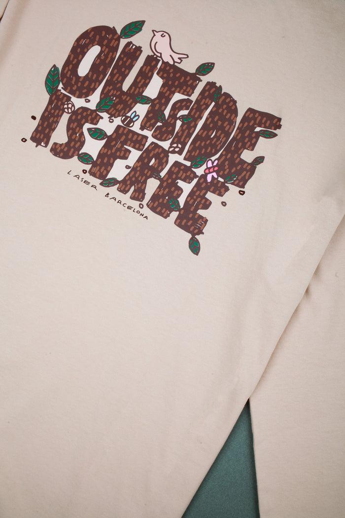 Laser Barcelona OUTSIDE IS FREE LONGSLEEVE ATLAS