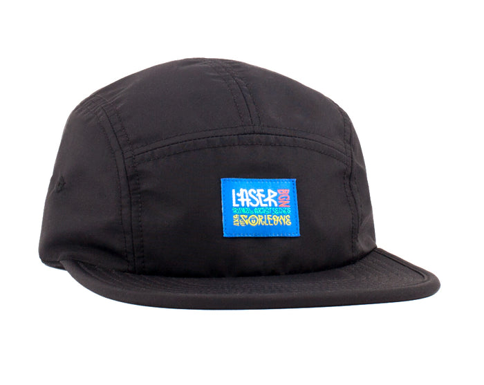 laser barcelona THE HEARTBREAK 5 PANEL HAT BLACK