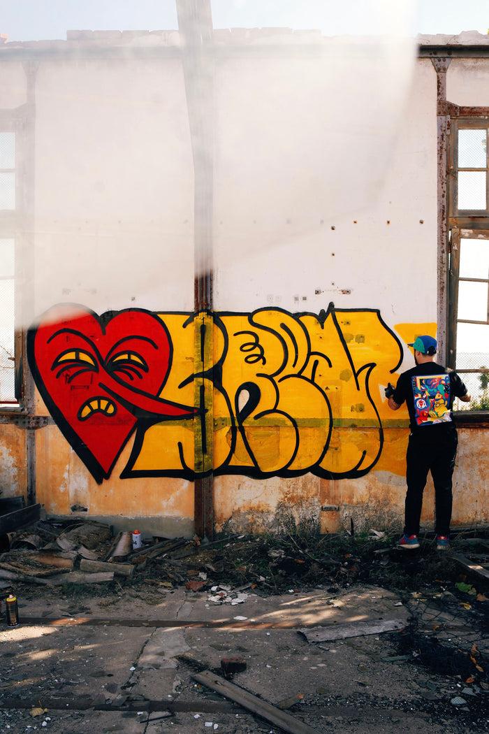 Laser Barcelona THE HEARTBREAK TEE BLACK