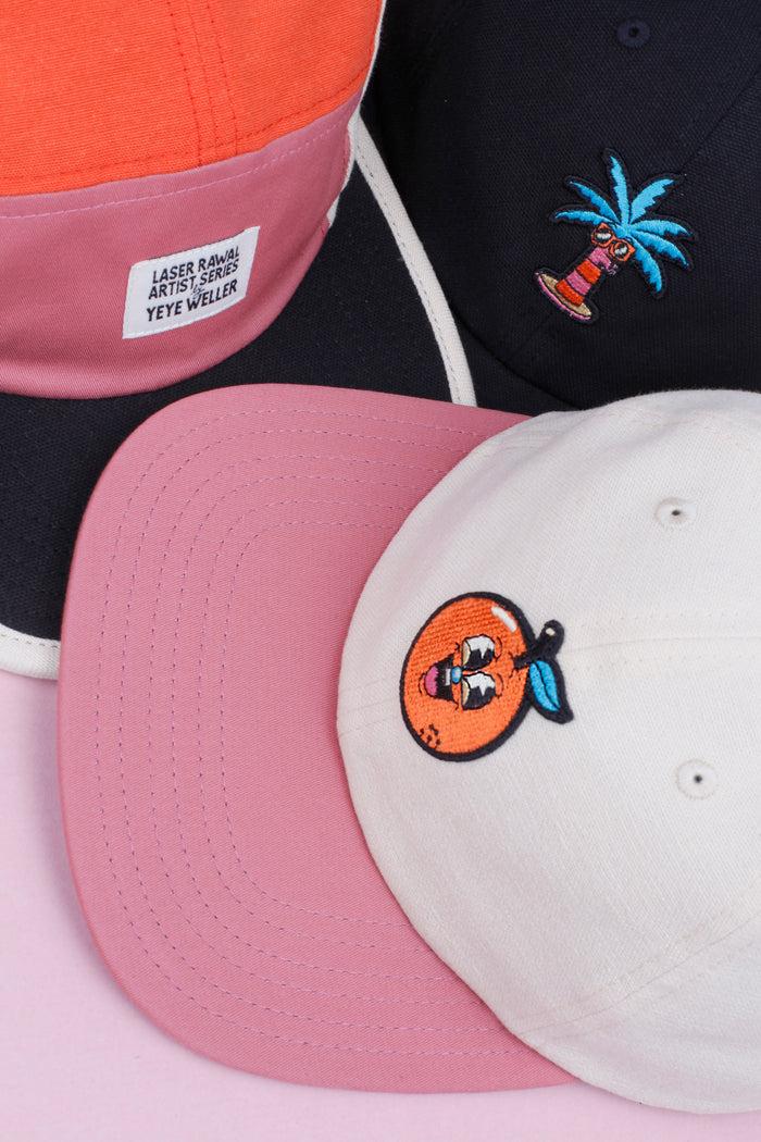 Laser Barcelona LASER BY YEYE WELLER 6 PANEL HAT ORANGE