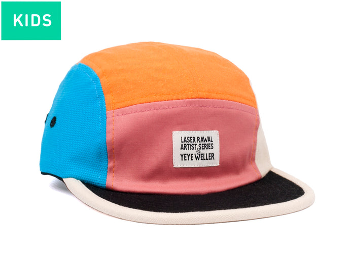 laser barcelona LASER BY YEYE WELLER KIDS 5 PANEL HAT MULTI