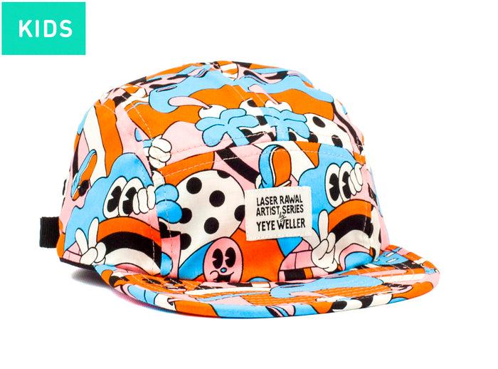 laser barcelona LASER BY YEYE WELLER KIDS 5 PANEL HAT