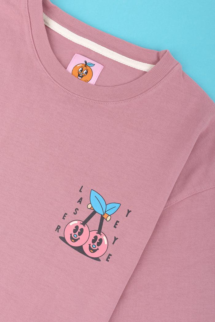 Laser Barcelona LASER BY YEYE WELLER TEE DUSTY ROSE