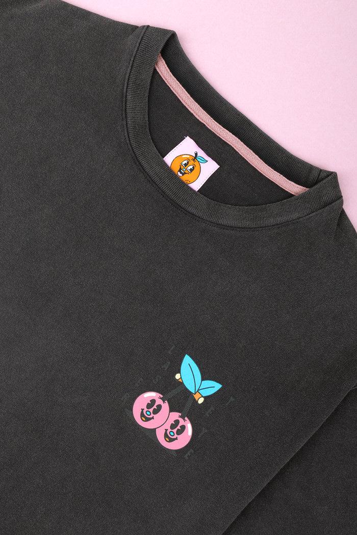 Laser Barcelona LASER BY YEYE WELLER TEE FADED BLACK