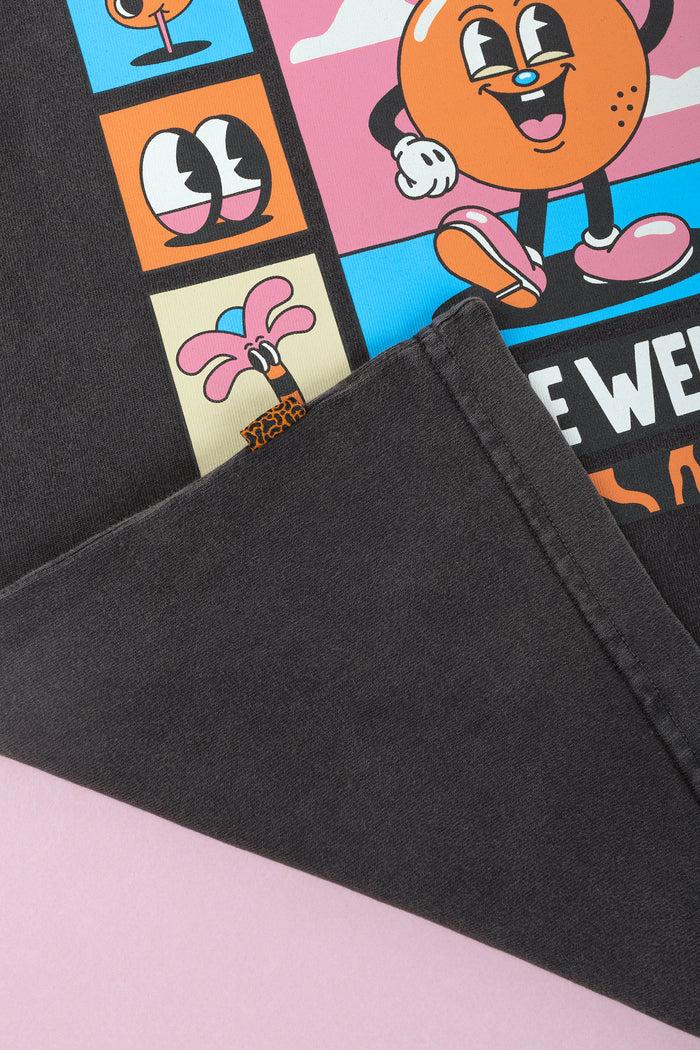 Laser Barcelona LASER BY YEYE WELLER TEE FADED BLACK