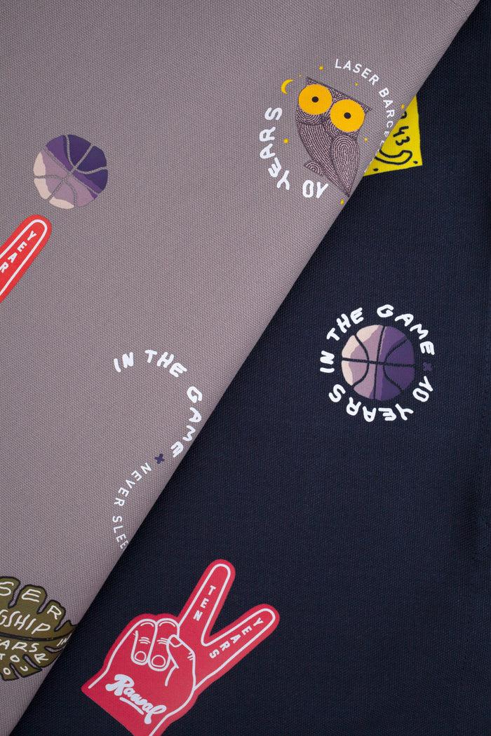 Laser Barcelona LASER FLAGSHIP STORE 10 YEARS ANNIVERSARY TOTE BAG GREY