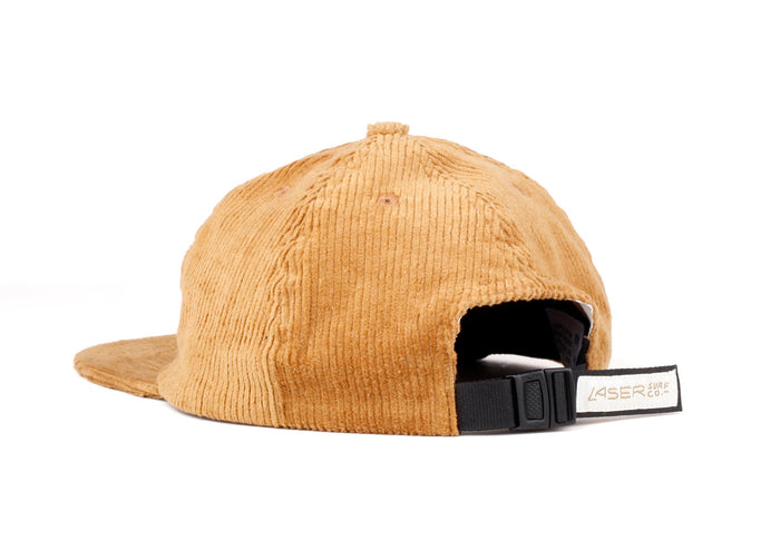 Laser Barcelona LASER SURF CO. 6 PANEL CORDUROY HAT GOLD