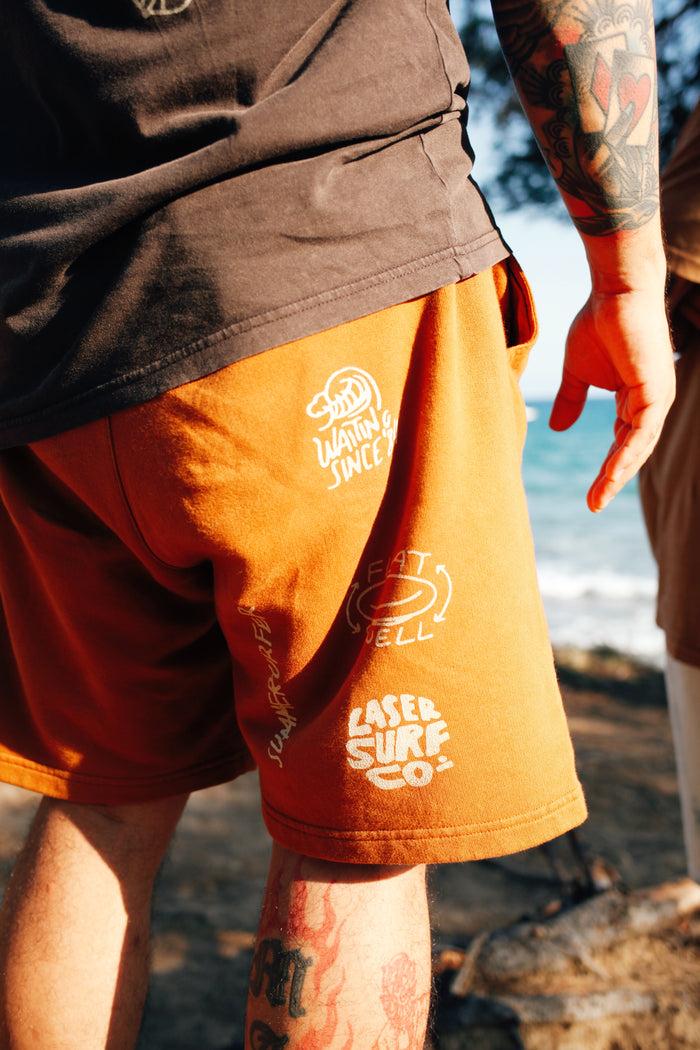 Laser Barcelona LASER SURF CO READY MADE SHORTS CINNAMON