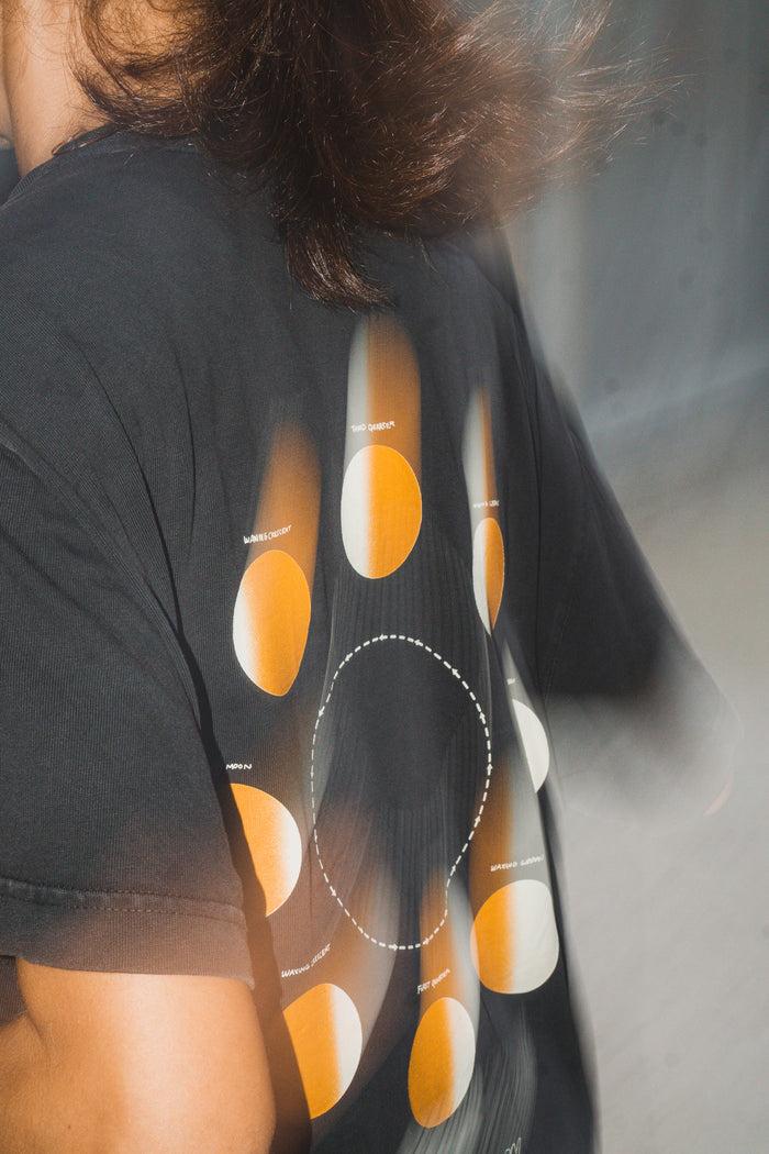 Laser Barcelona LASER X OVERLAND / FULL MOON RUNNERS TEE FADED BLACK