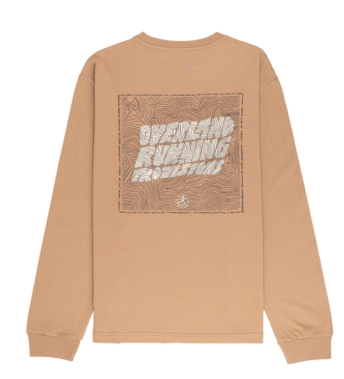 laser barcelona LASER X OVERLAND / SANT MIQUEL LONGSLEEVE TAUPE