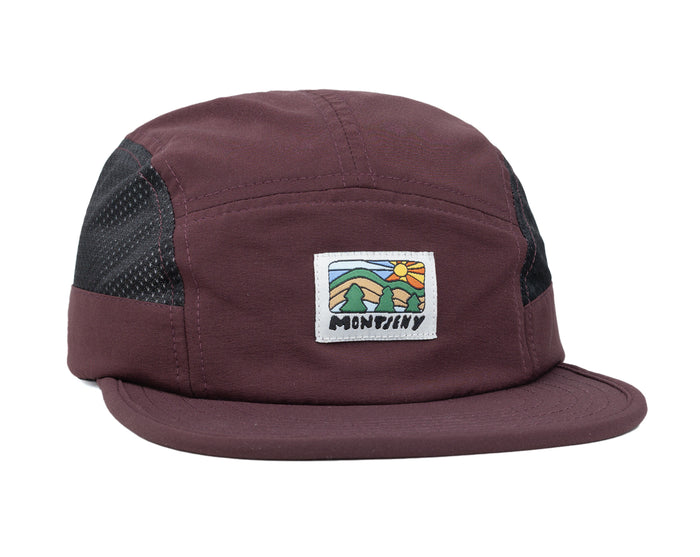 laser barcelona MONTSENY V2 CAMPER TECH 5 PANEL HAT PLUM