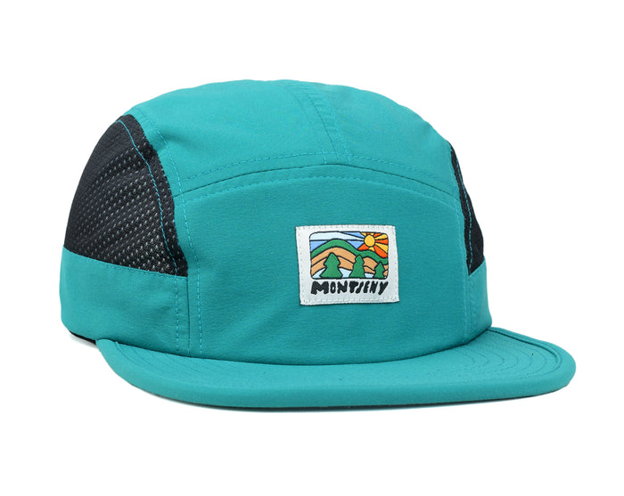 laser barcelona MONTSENY V2 TECH 5 PANEL HAT EMERALD GREEN