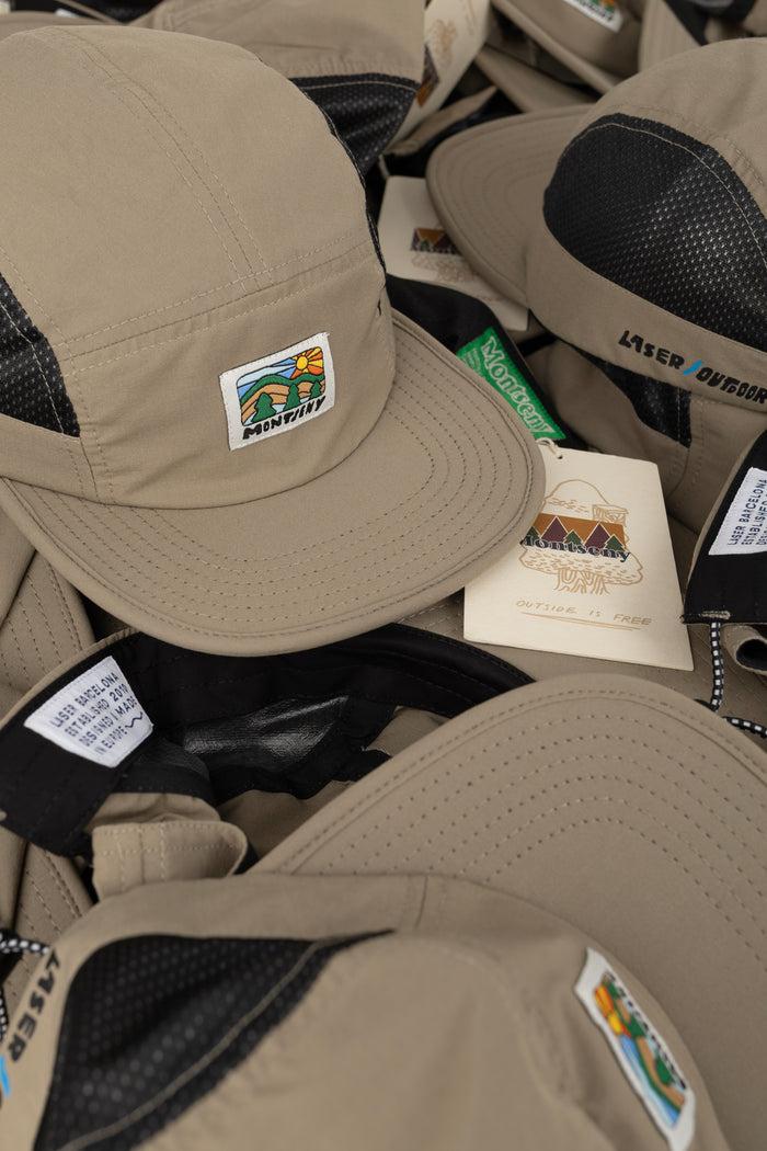 Laser Barcelona MONTSENY V2 TECH 5 PANEL HAT GRAVEL