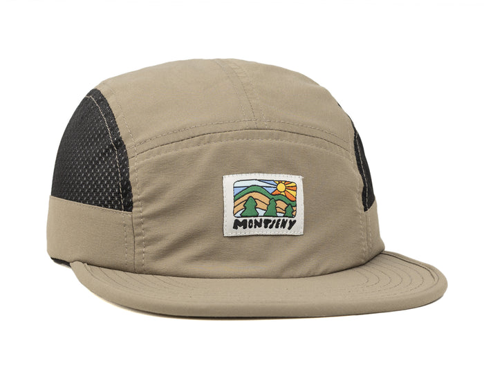 laser barcelona MONTSENY V2 TECH 5 PANEL HAT GRAVEL