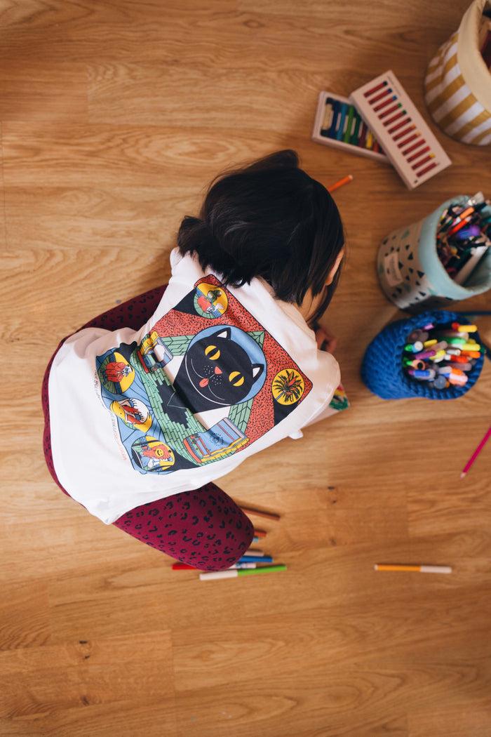 Laser Barcelona RAWAL ARTIST SERIES X CRISTINA DAURA KIDS WHITE TEE