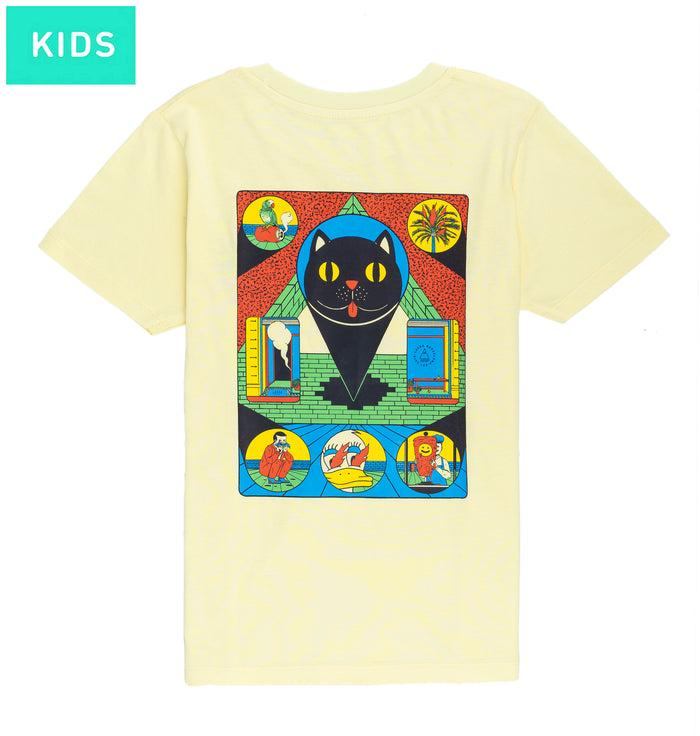 laser barcelona RAWAL ARTIST SERIES X CRISTINA DAURA KIDS YELLOW TEE