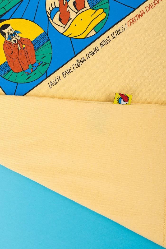 Laser Barcelona RAWAL ARTIST SERIES X CRISTINA DAURA TEE PASTEL YELLOW