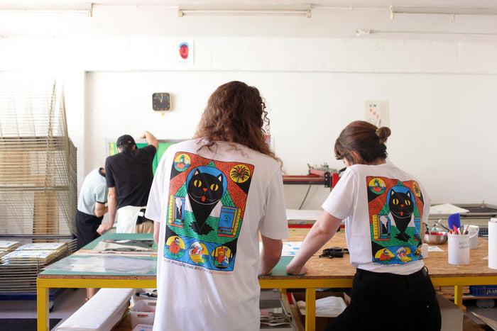 Laser Barcelona RAWAL ARTIST SERIES X CRISTINA DAURA TEE WHITE