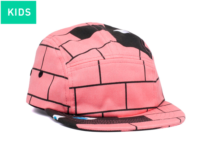 laser barcelona RAWAL ARTIST SERIES X HEDOF 5 PANEL HAT BRICKS KIDS