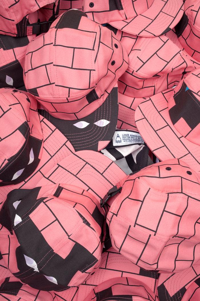 Laser Barcelona RAWAL ARTIST SERIES X HEDOF 5 PANEL HAT BRICKS