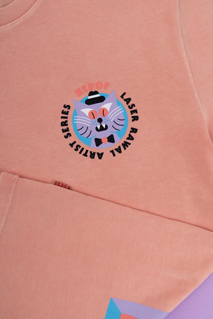 Laser Barcelona RAWAL ARTIST SERIES X HEDOF TEE PEACH
