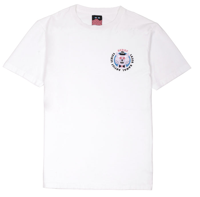 Laser Barcelona RAWAL ARTIST SERIES X HEDOF TEE WHITE