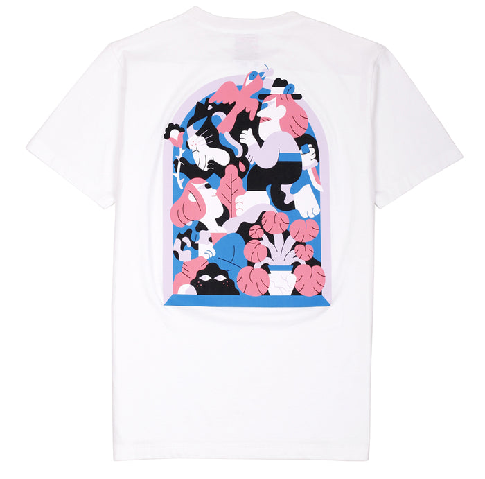 laser barcelona RAWAL ARTIST SERIES X HEDOF TEE WHITE