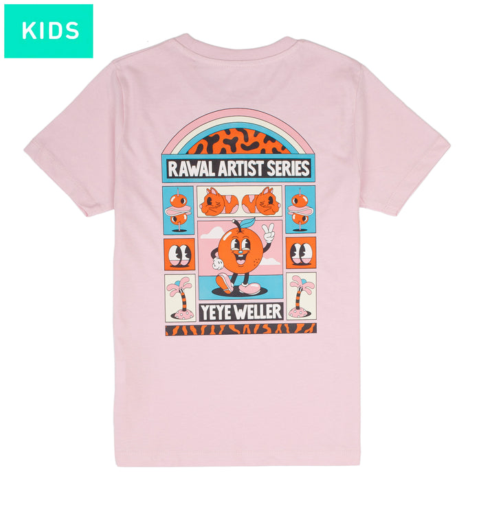 laser barcelona RAWAL ARTIST SERIES X YEYE WELLER KIDS ROSE TEE
