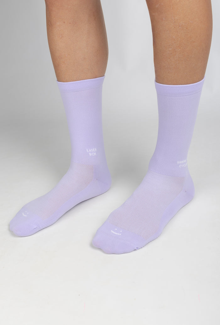 Laser Barcelona THANK YOU CYCLING PERFORMANCE SOCKS LAVENDER