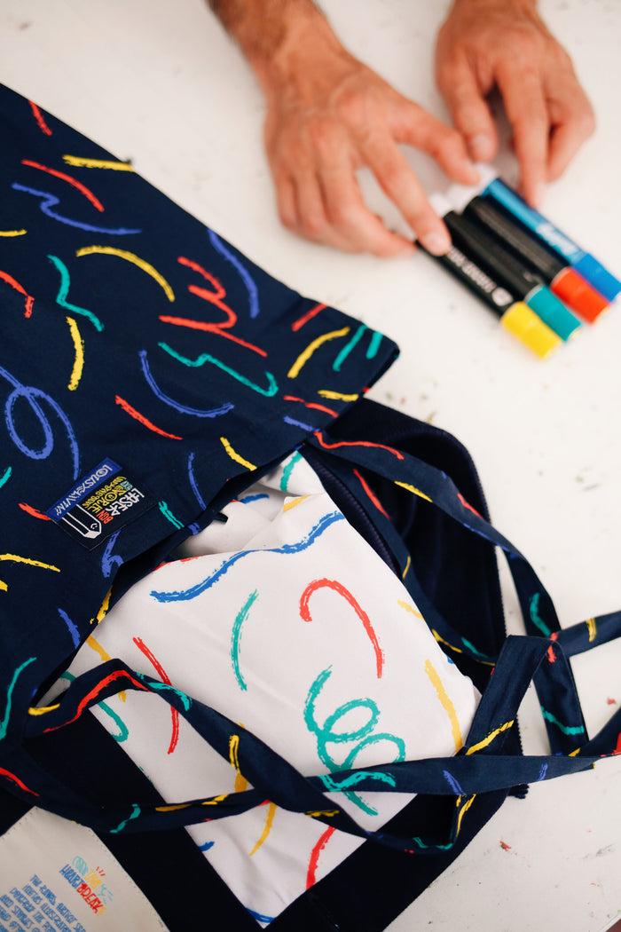 Laser Barcelona THE HEARTBREAK BY LOUSY LIVIN TOTE BAG