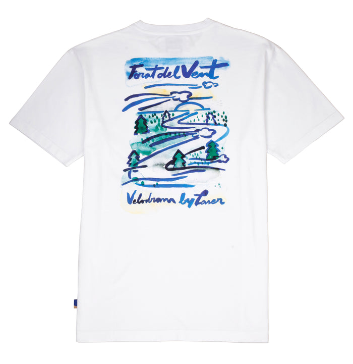 laser barcelona VELODROM BY LASER FORAT DEL VENT TEE WHITE