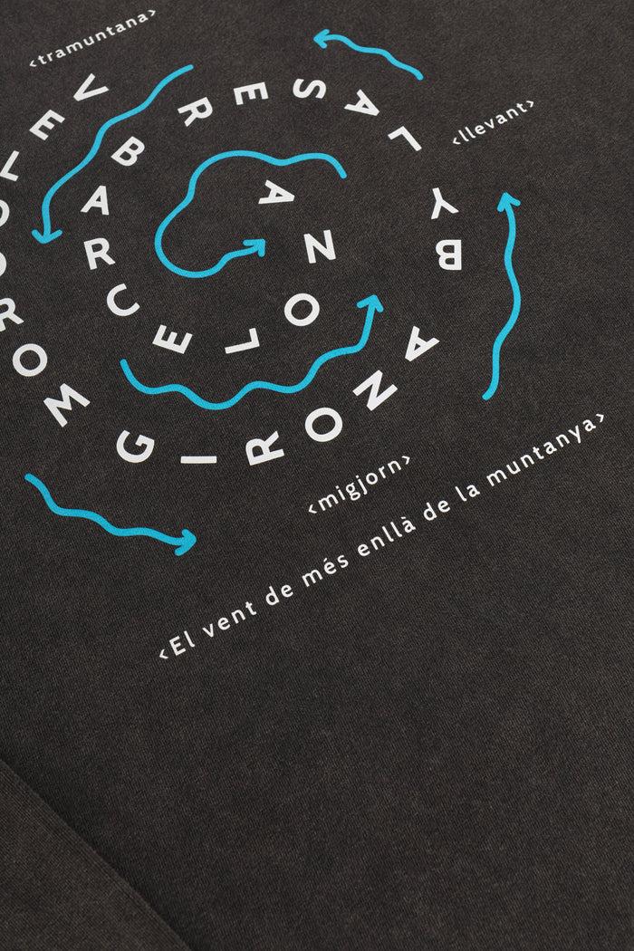 laser Barcelona VELODROM BY LASER TRAMUNTANA LONGSLEEVE TEE BLACK